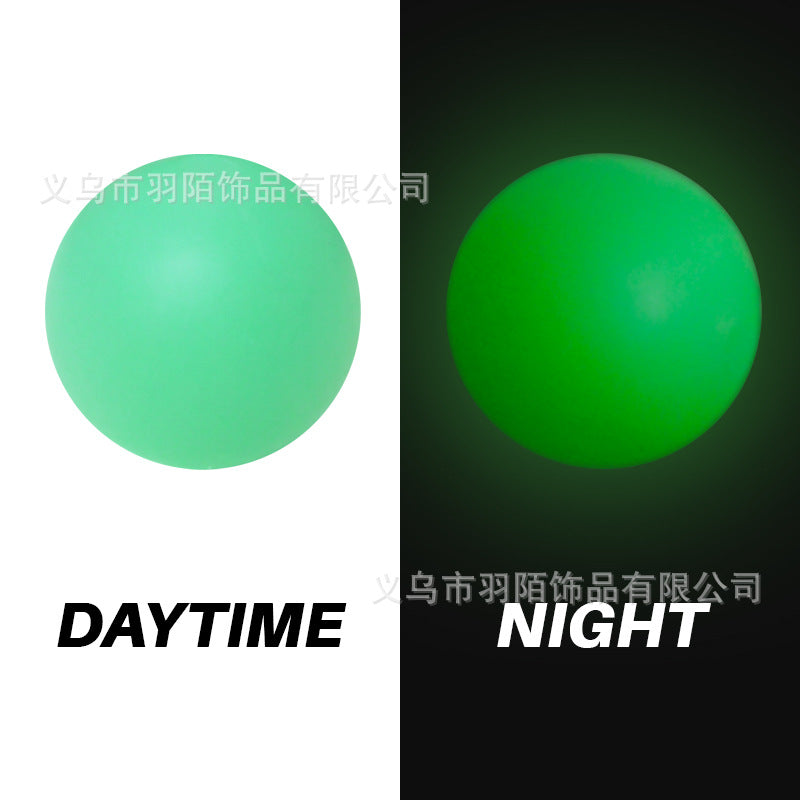 Wholesale 50pcs Luminous Round Beads Silicone Beads Jewelry Accessories Loose Beads